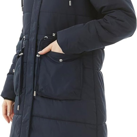 Women's Long Winter Puffer Coat‎ Waterproof Warm Maxi Down Jacket  Removable - Picture 4 of 8